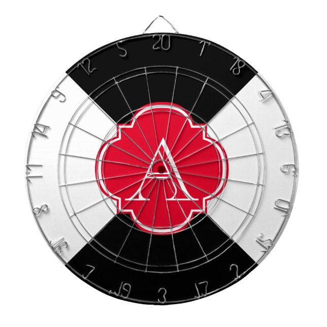 Monogram decoration dartboard (Front)