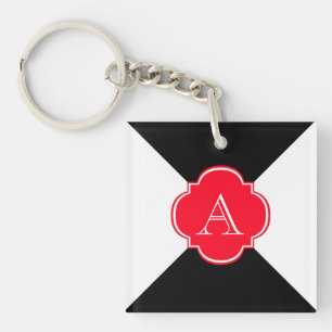 Monogram decoration keychain