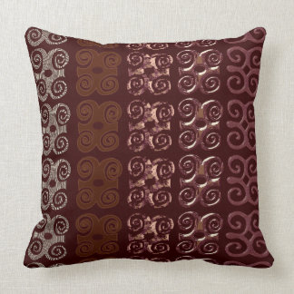 Monogram Decorative Throw Pillows-African Symbols Throw Pillow