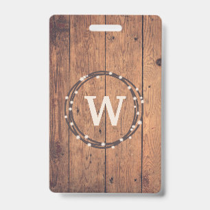 Monogram design badge