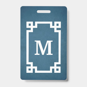 Monogram design badge