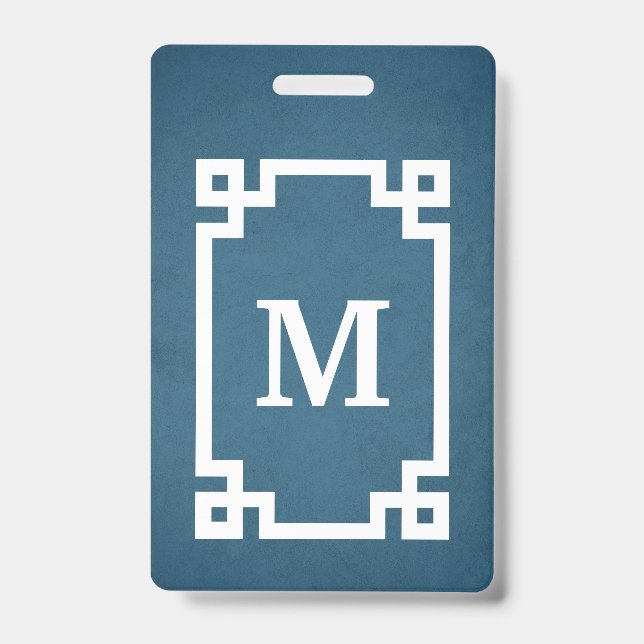 Monogram design badge (Front)