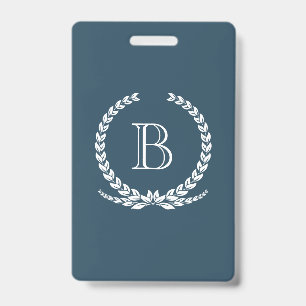 Monogram design badge