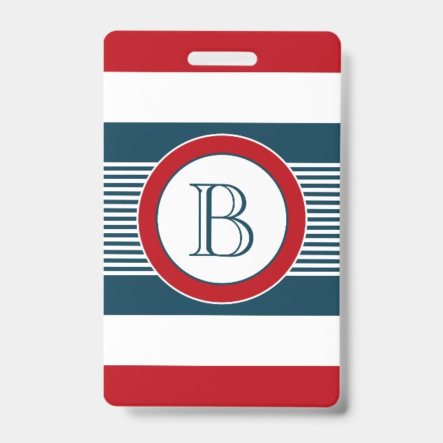 Monogram design badge (Front)