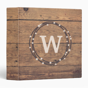 Monogram design binder