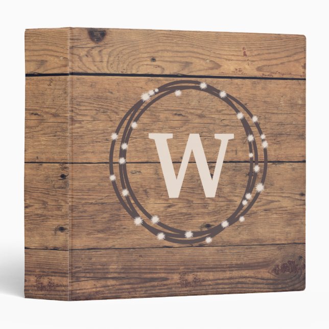 Monogram design binder (Front/Spine)
