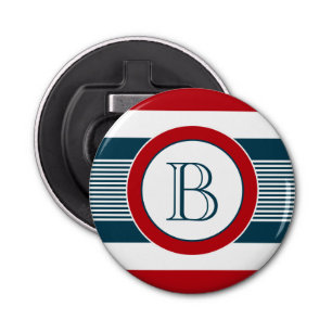 Monogram design bottle opener