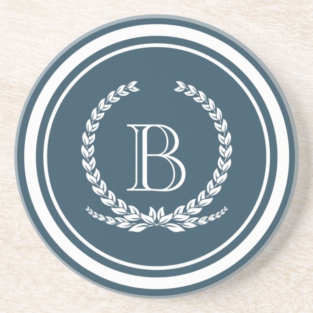 Monogram design coaster (Front)