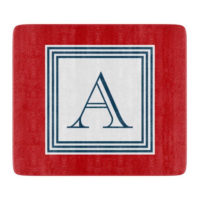Monogram design cutting board (Front)