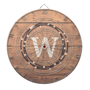 Monogram design dartboard