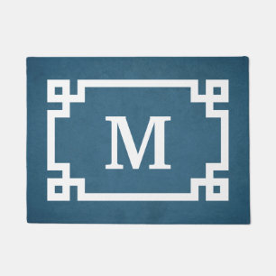 Monogram design doormat