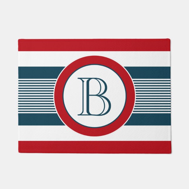 Monogram design doormat (Front)