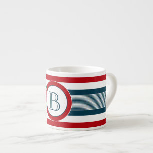 Monogram design espresso cup