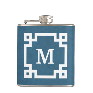 Monogram design hip flask