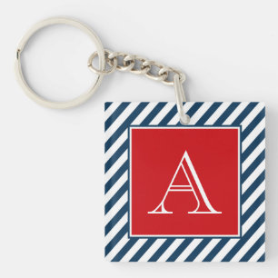 Monogram design keychain