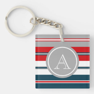 Monogram design keychain