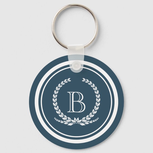 Monogram design keychain (Front)