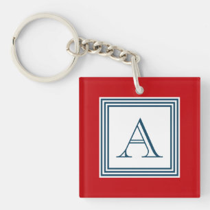 Monogram design keychain