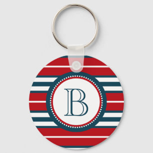 Monogram design keychain