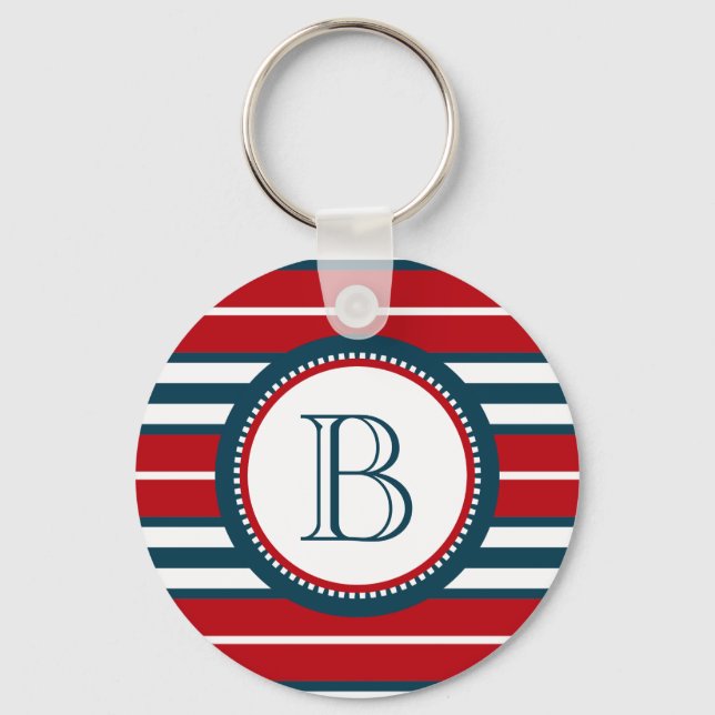 Monogram design keychain (Front)