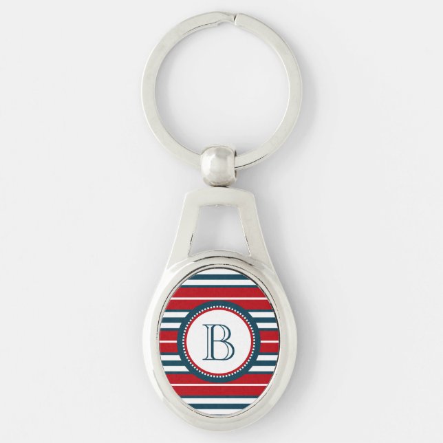 Monogram design keychain (Front)