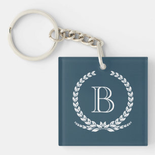 Monogram design keychain