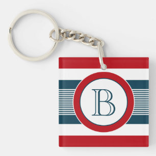 Monogram design keychain