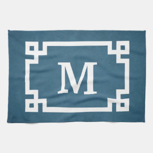 Monogram design kitchen towel