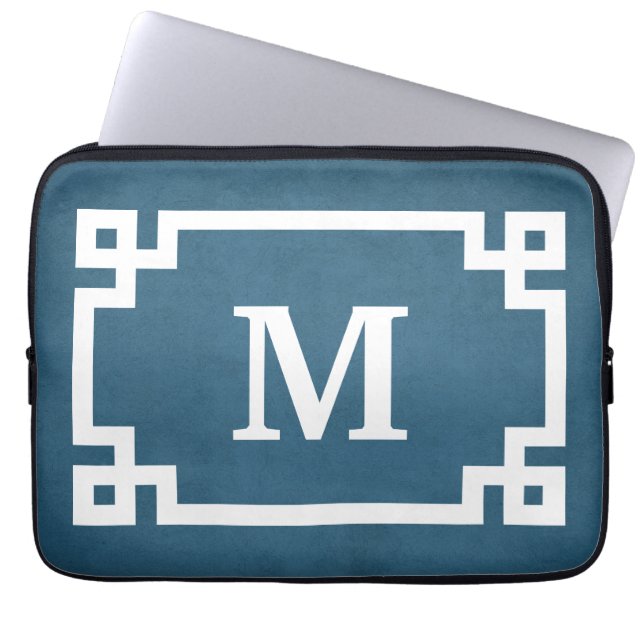 Monogram design laptop sleeve (Front)