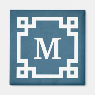 Monogram design magnet
