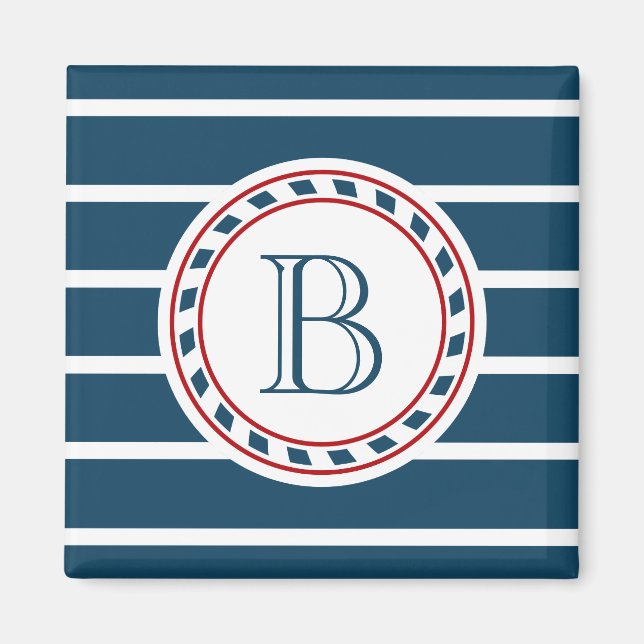 Monogram design magnet (Front)