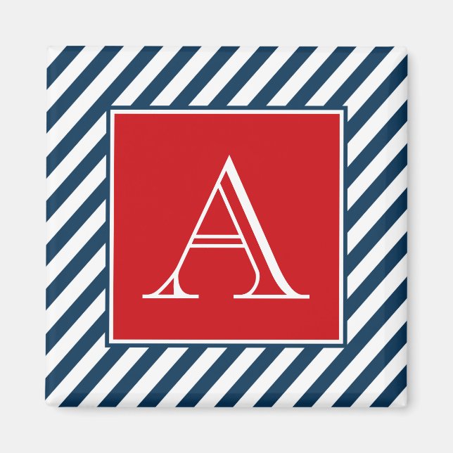 Monogram design magnet (Front)