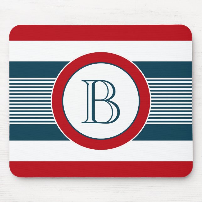 Monogram design mouse pad (Front)