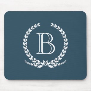 Monogram design mouse pad