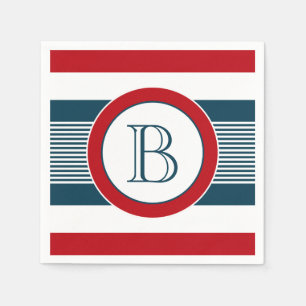 Monogram design napkin