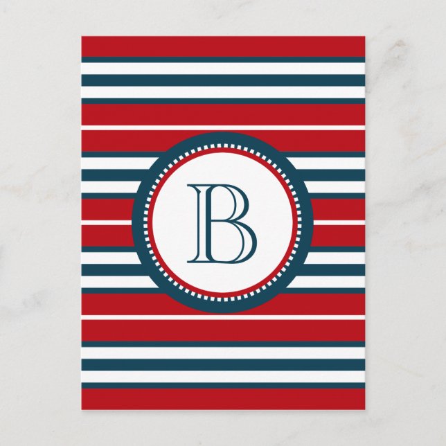 Monogram design postcard (Front)