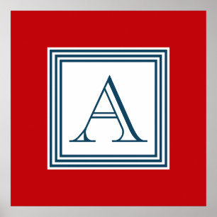 Monogram design poster