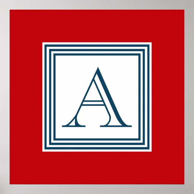 Monogram design poster (Front)