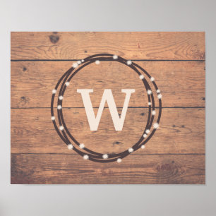 Monogram design poster