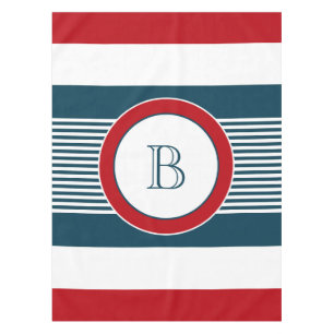 Monogram design tablecloth