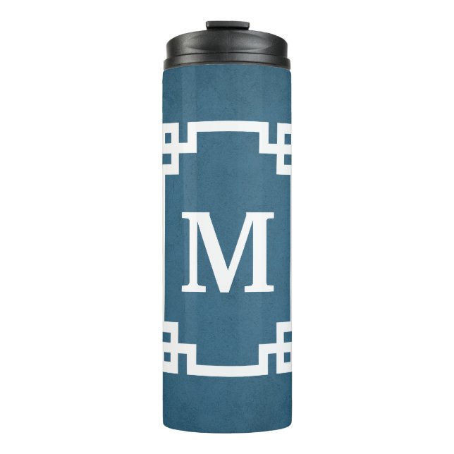 Monogram design thermal tumbler (Front)