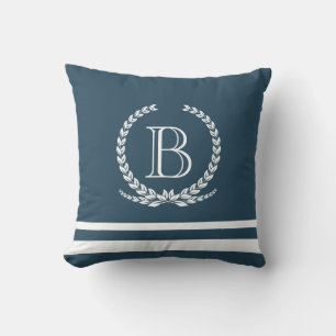 Monogram design throw pillow