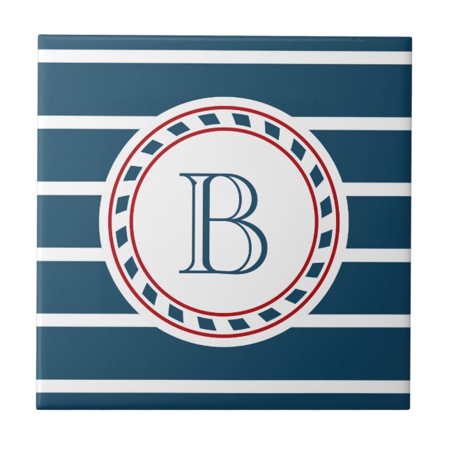 Monogram design tile (Front)