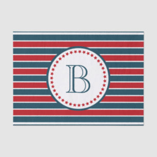 Monogram design tissue paper