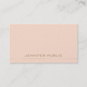 Monogram Design Trendy Glamourous Plain Luxury Business Card