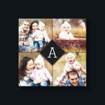 Monogram Diamond Custom Photo Canvas<br><div class="desc">Upload your photo to create a one-of-a-kind gift for yourself or someone else! See our complete collections at berryberrysweet.com. Custom colours also available upon request. Design © berryberrysweet.com</div>
