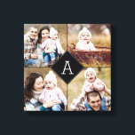 Monogram Diamond Custom Photo Canvas<br><div class="desc">Upload your photo to create a one-of-a-kind gift for yourself or someone else! See our complete collections at berryberrysweet.com. Custom colours also available upon request. Design © berryberrysweet.com</div>