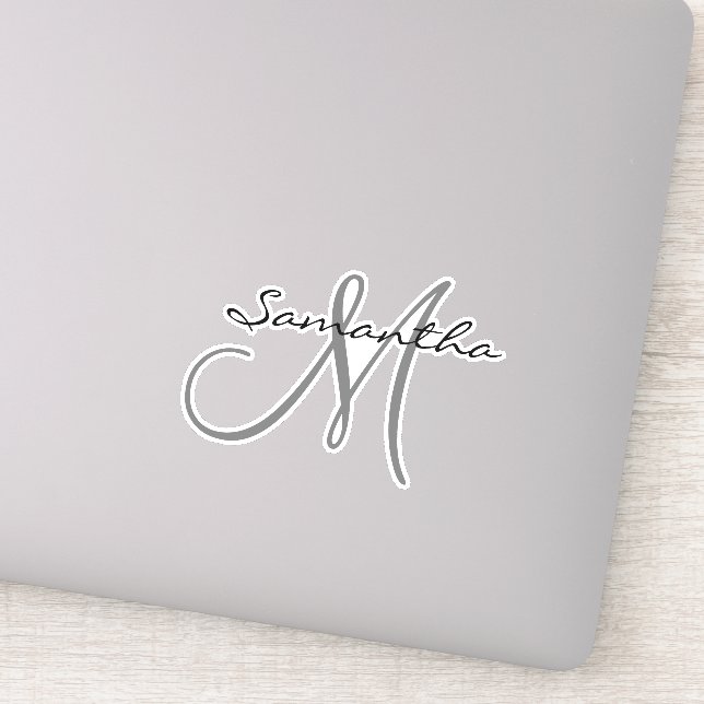Monogram Die Cut Custom Personalized (Detail)