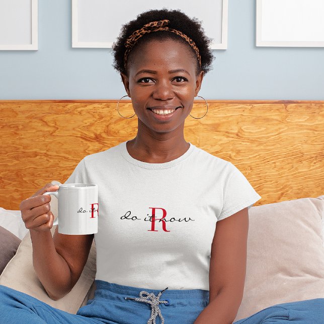 Monogram 'do it now' Activewear Classic White T-Shirt (Creator Uploaded)