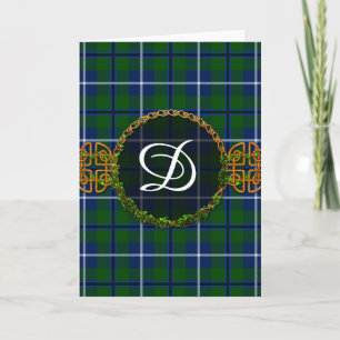 Monogram Douglas Tartan Note Card